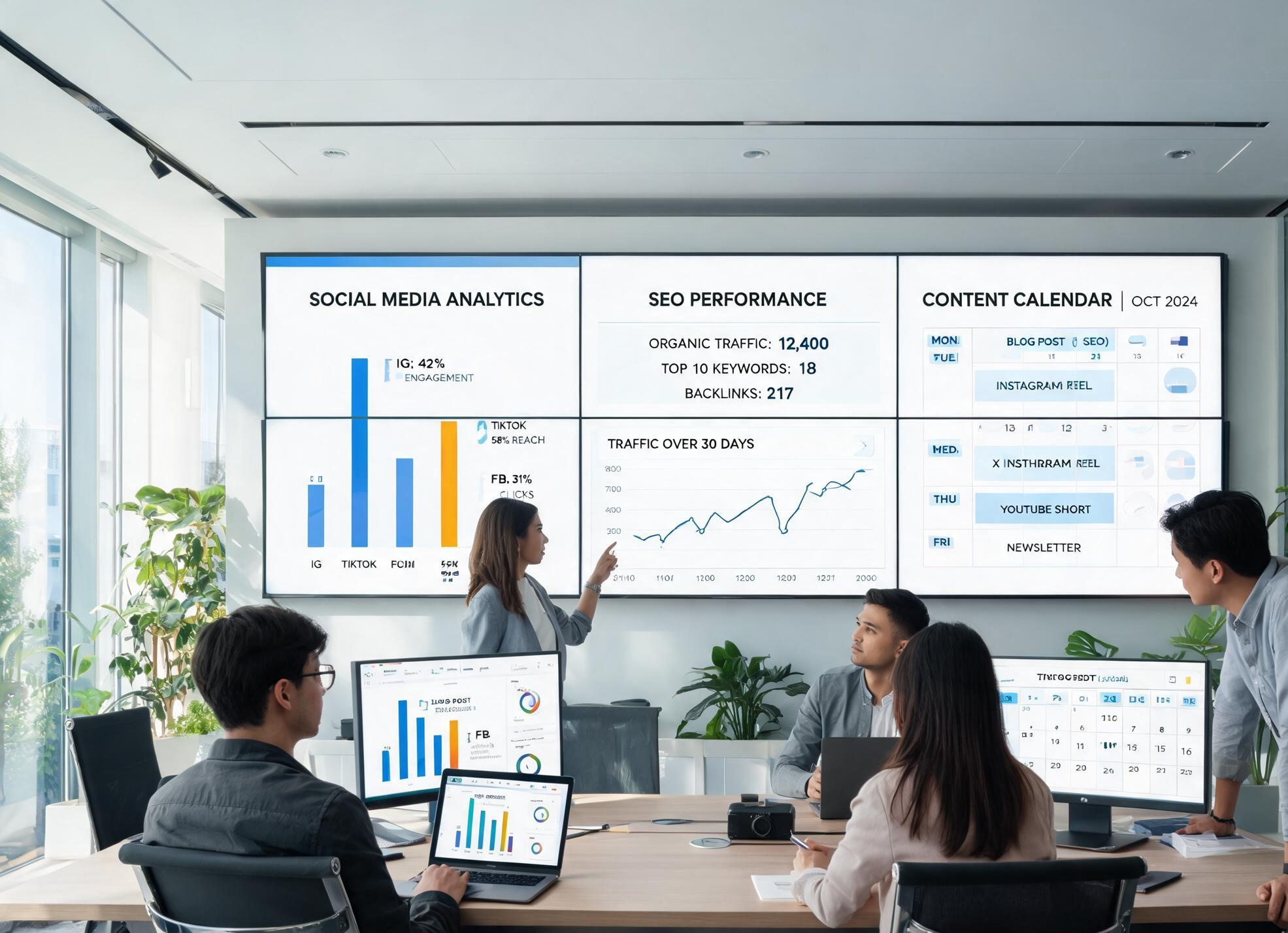 Overseas Marketing System Illustration