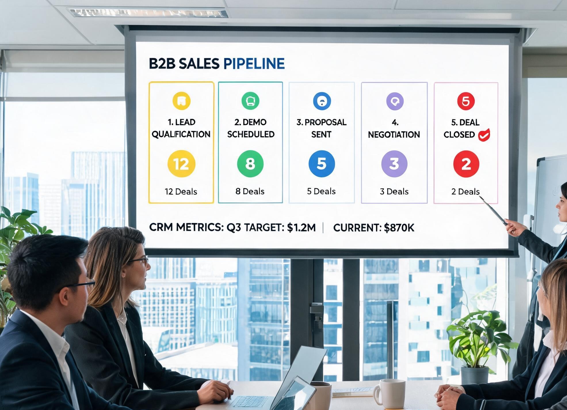 Sales process diagram
